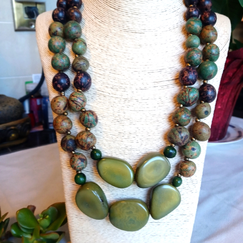 Tagua Pambil Seed Vegan Necklace